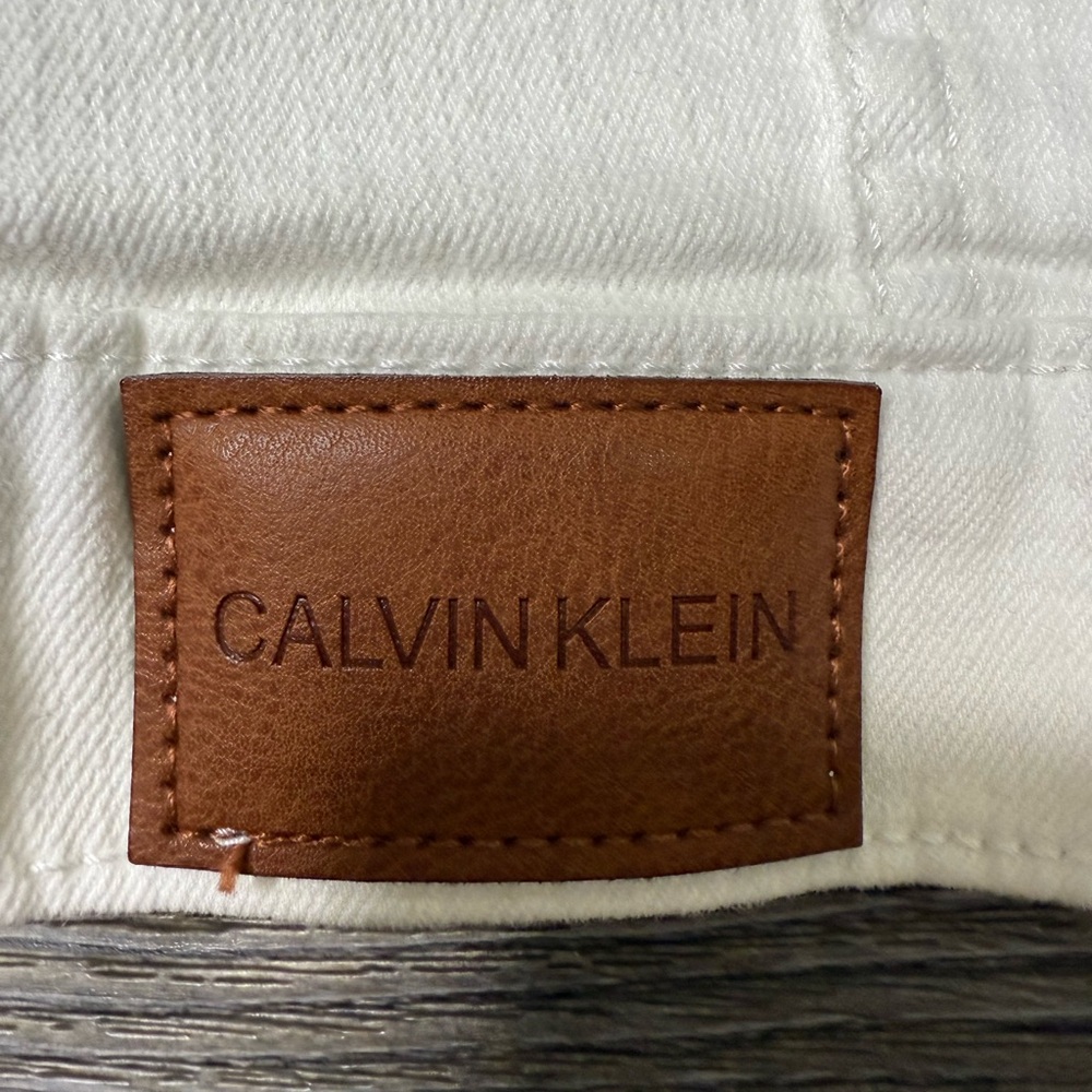 Calvin Klein Collection White Denim Jacket - Picture 5 of 7